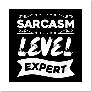 Sarcasm Level Expert Posters and Art